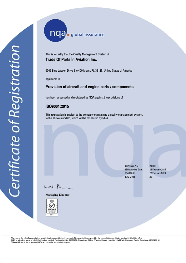 ISO 9001 Certificate